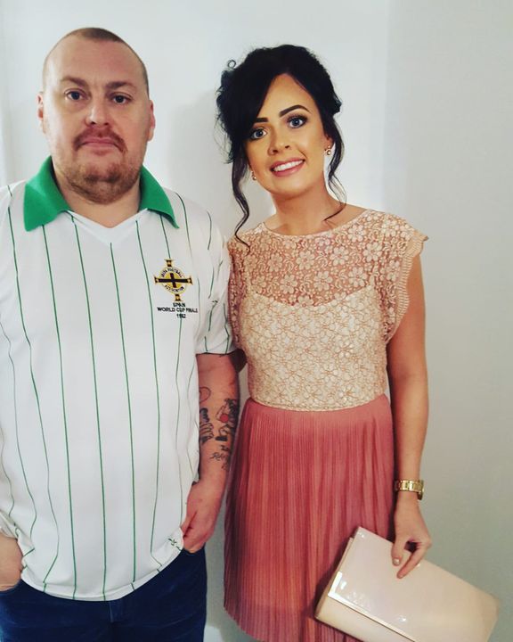 Belfast murder victim Ian Ogle with daughter Toni in happier times.